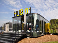 移动式、个性化的集装箱学生宿舍：HUB 01