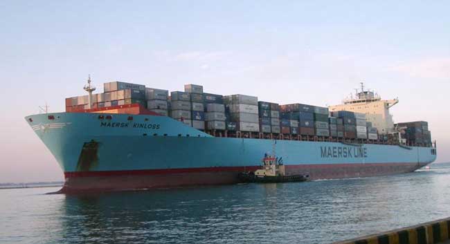 Maersk Kinloss号所载危险品集装箱发生爆炸