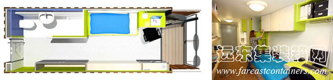 My Space Pod 的20尺柜房间模型,集装箱房屋,集装箱建筑,集装箱住宅,集装箱活动房,住人集装箱