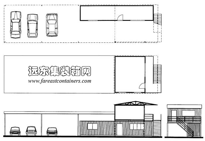 Pak Yak 汽车零售公司,集装箱建筑,集装箱房屋,集装箱住宅,集装箱活动房,住人集装箱