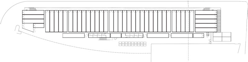 BOXPARK shoreditch 盒子公园集装箱购物中心一层平面图